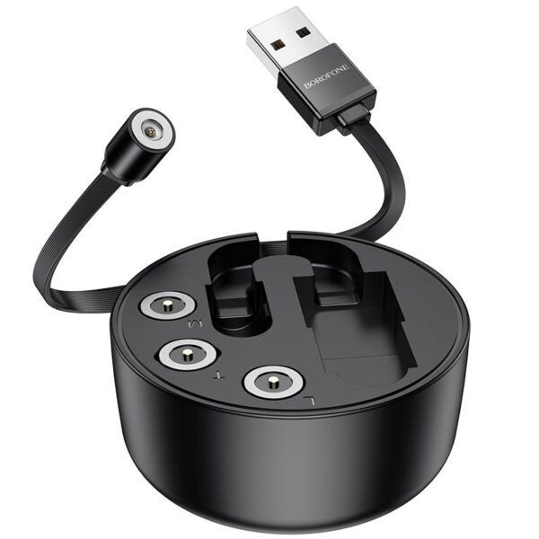 USB-kaabel Borofone BU26 3in1 MicroUSB-Lightning-Type-C magnetiline 1,0 m (must)