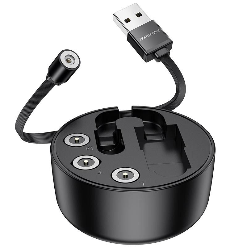 USB-kaabel Borofone BU26 3in1 MicroUSB-Lightning-Type-C magnetiline 1,0 m (must)