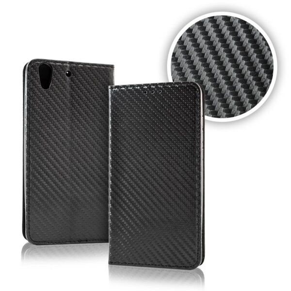 Ümbris kaanega Flexy Carbon Sony Xperia L1 (must)