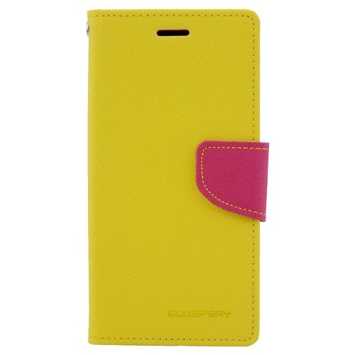 Ümbris kaanega Mercury Samsung G355/ Galaxy Core 2 (kollane/roosa)