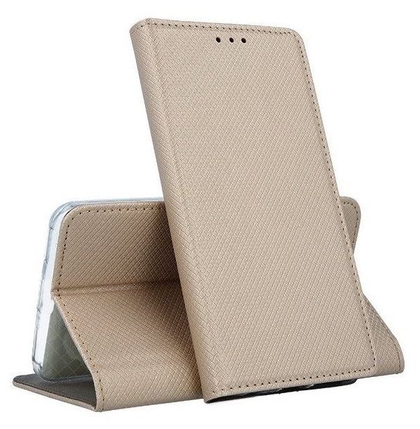 Ümbris kaanega Smart Magnet Iphone X/ XS (kuldne)