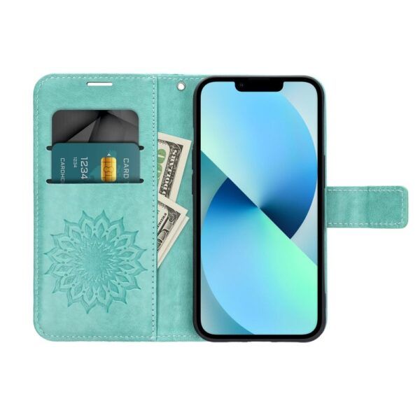 Ümbris kaanega MezzoSamsung A15 (mandala/roheline)