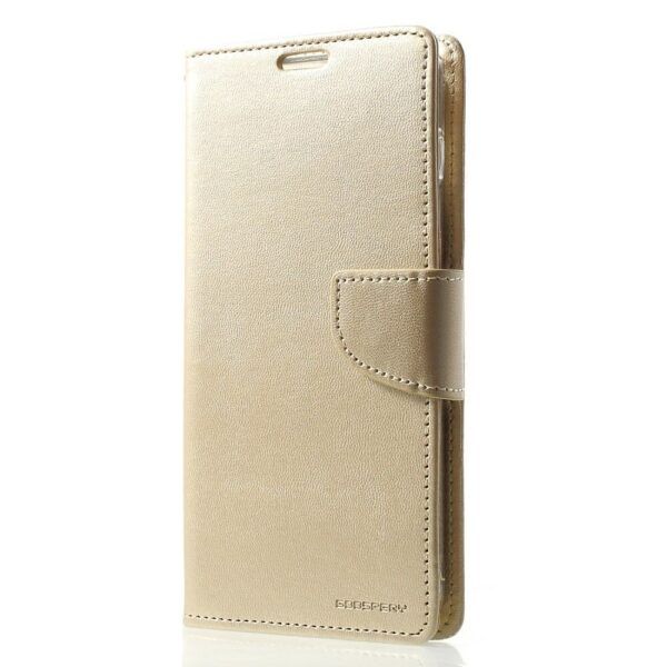 Ümbris kaanega Mercury Bravo Diary Samsung A310/ Galaxy A3 2016 (kuldne)