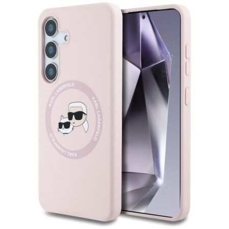 Karl Lagerfeld Ümbris KLHMS25SSKCHTCP MagSafe Samsung S25 (roosa)