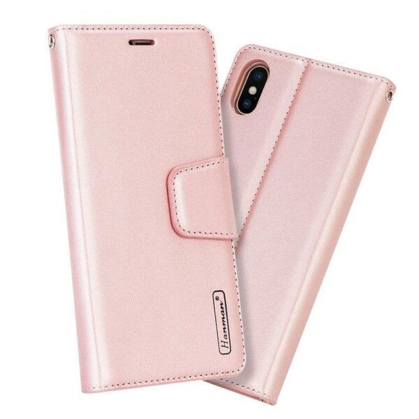 Ümbris kaanega Hanman Diary Huawei P20 (rose-gold)