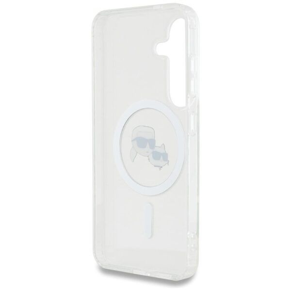 Karl Lagerfeld ümbris Magsafe KLHMS25SHLSKCH Samsung S25 (valge)