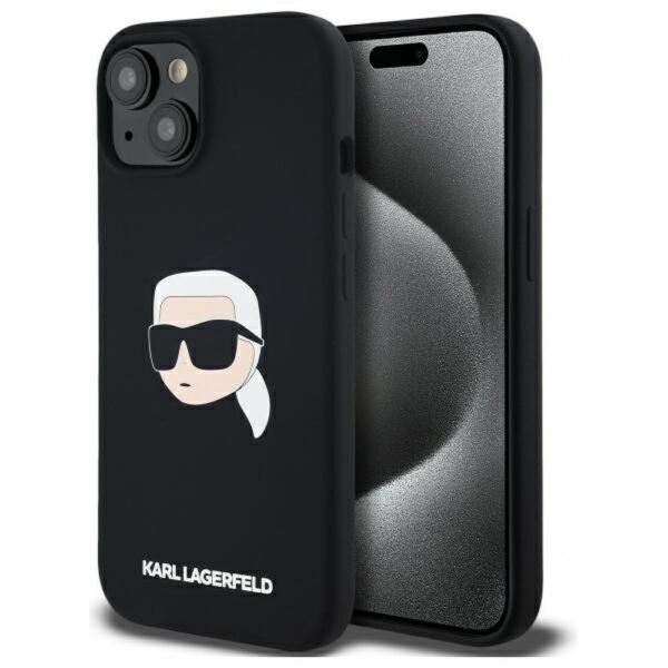Karl Lagerfeld Ümbris MagSafe Karl Heads KLHMP15SSKHPPLK  iPhone 15 (must)