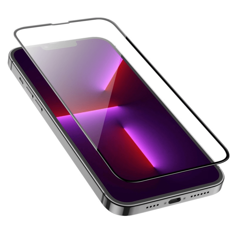 Kaitseklaas Full Glue iPhone 13/ iPhone 13 Pro/ iPhone 14/ iPhone 16e (must)
