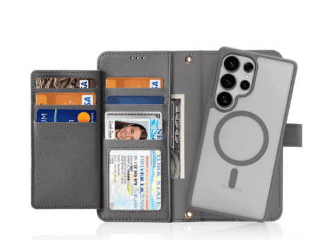 Ümbris kaanega Dux Ducis Lawa Leather Samsung Galaxy S25 Ultra (hall)