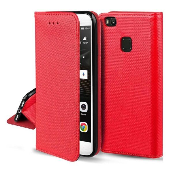 Ümbris Smart Magnet Xiaomi Redmi 11A / 12C / Poco C55 (punane)