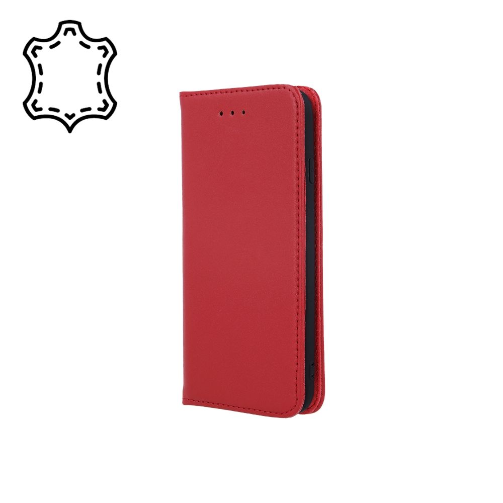 Ümbris kaanega Smart Pro nahast Huawei Ascend Y6 2019 (punane)