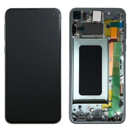 Varuosa LCD ekraan raamiga Samsung Galaxy S10e/G970F originaal roheline (service pack)