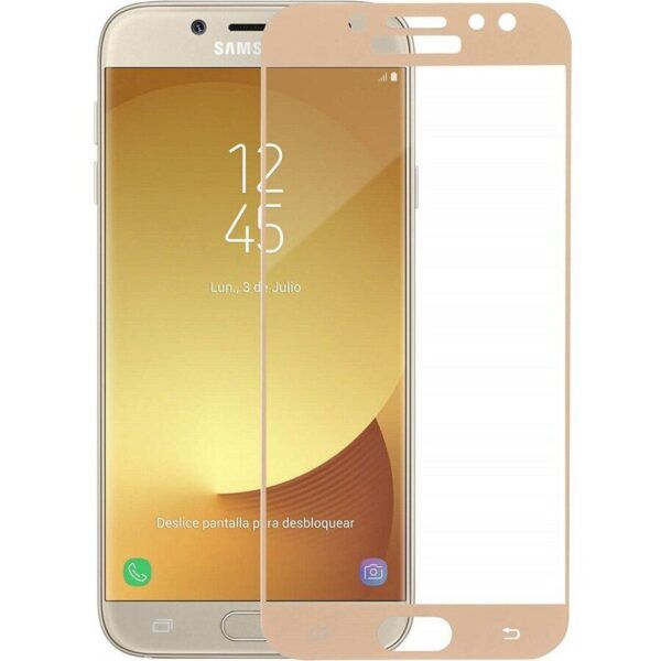 Kaitseklaas Mocolo Full Glue Samsung J330/ Galaxy J3 2017 (kuldne)