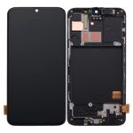 Varuosa Samsung Galaxy A40 ekraan raamiga must (analoog)