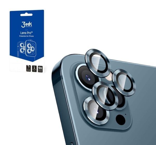 3MK objektiiviga kaamerakaitse Apple iPhone 14 Pro / 14 Pro Max (hõbe)