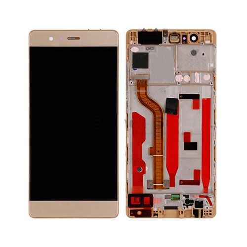Varuosa Huawei P9 ekraan raamiga (kuldne)