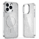 Ümbris Glitter MagSafe iPhone 16e (läbipaistev)