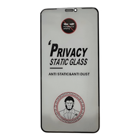 Kaitseklaas "Mr. Monkey Anti-Static Privacy" Full Glue iPhone 16 Pro Max / 17 Pro Max (must)