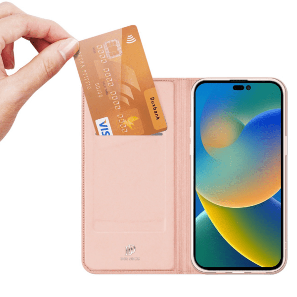 Ümbris kaanega Dux Ducis "Skin Pro" Samsung A13 5G/ A04s (roosa kuld)