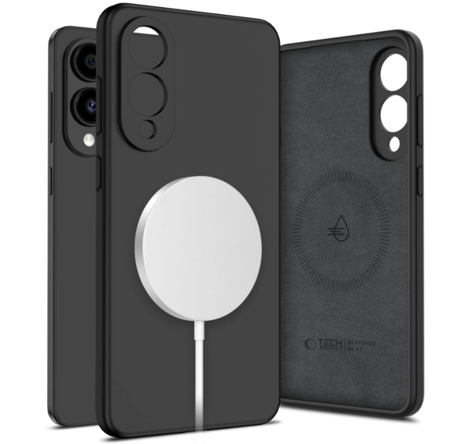 Ümbris Tech-Protect Liquid Silicone MagSafe Samsung S25 Edge (must)