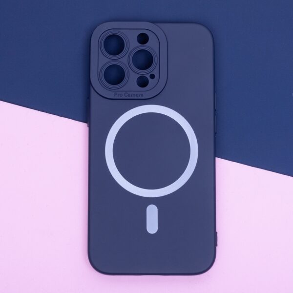 Ümbris Silicon Mag iPhone 16 Pro 6,3" (tumesinine)