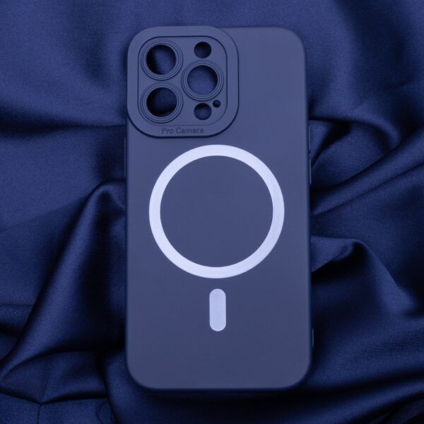 Ümbris Silicon Mag iPhone 16 Pro 6,3" (tumesinine)