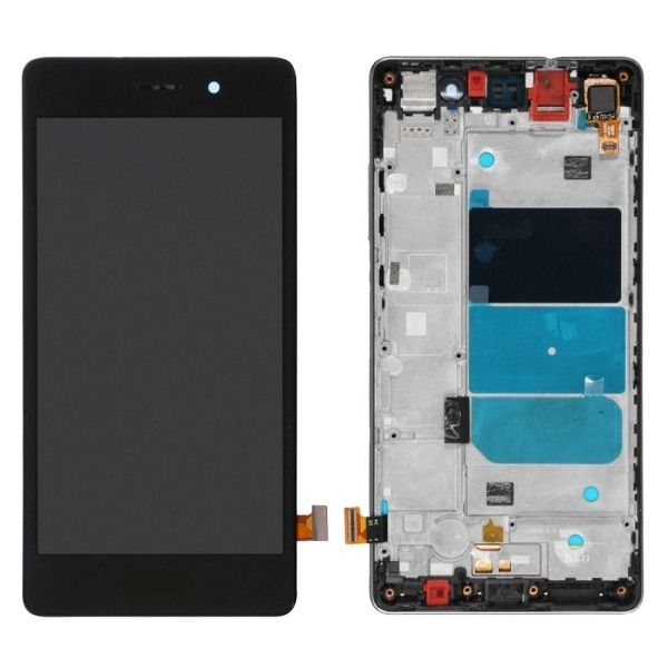 Varuosa Huawei P8 lite ekraan raamiga (must)