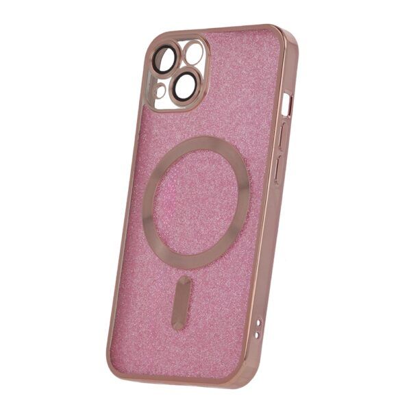 Ümbris Glitter Chrome Mag iPhone 15 Plus 6,7" (roosa)