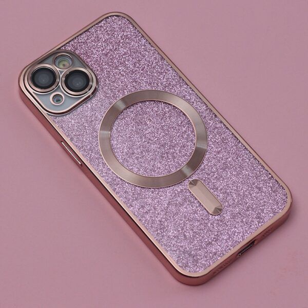 Ümbris Glitter Chrome Mag iPhone 12 6,1" (roosa)