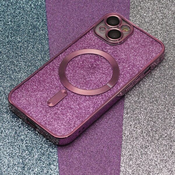Ümbris Glitter Chrome Mag iPhone 15 Plus 6,7" (roosa)