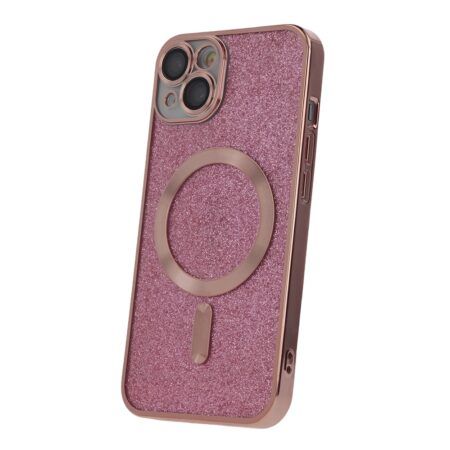 Ümbris Glitter Chrome Mag iPhone 15 Plus 6,7" (roosa)