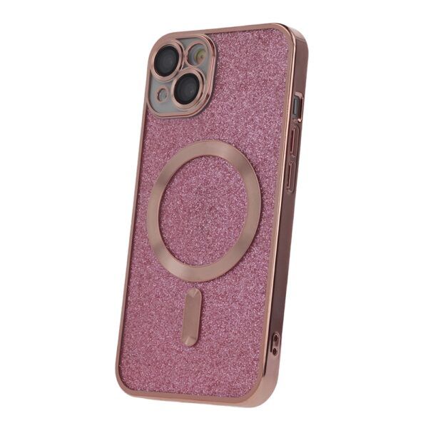 Ümbris Glitter Chrome Mag iPhone 15 Plus 6,7" (roosa)