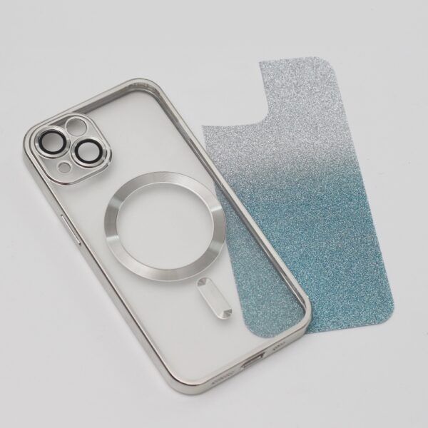 Ümbris Glitter Chrome Mag iPhone 15 Plus 6,7" (hõbedane gradient)