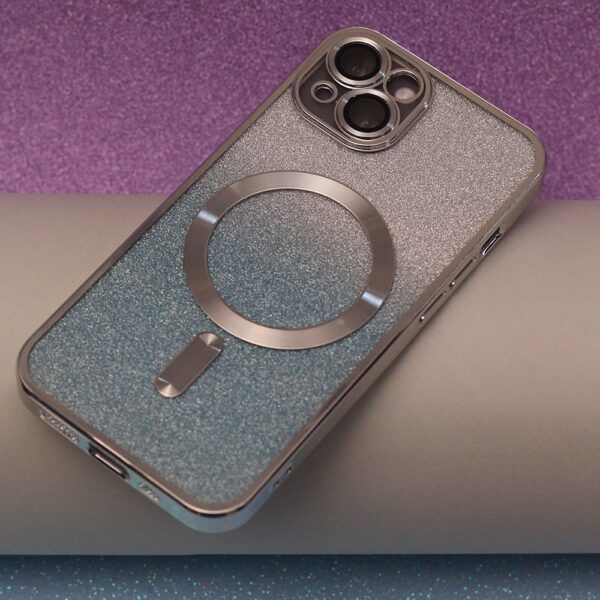 Ümbris Glitter Chrome Mag iPhone 15 Plus 6,7" (hõbedane gradient)