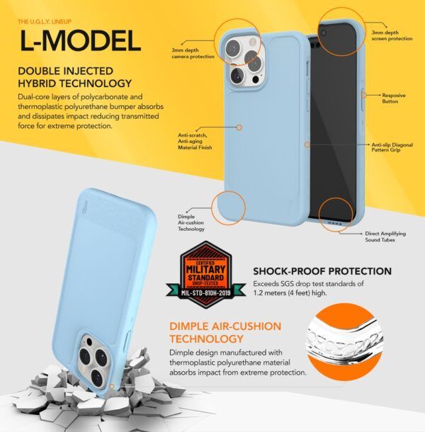 Ümbris Ugly Rubber L iPhone 13 Pro 6,1" (must)