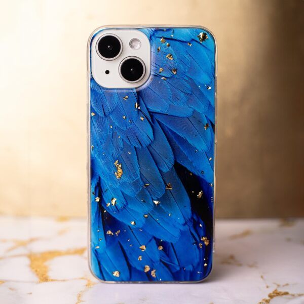 Ümbris Gold Glam iPhone 12 / 12 Pro 6,1" (sinine)