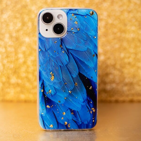 Ümbris Gold Glam iPhone 12 / 12 Pro 6,1" (sinine)