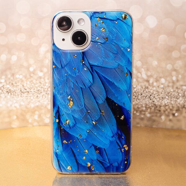 Ümbris Gold Glam iPhone 12 / 12 Pro 6,1" (sinine)