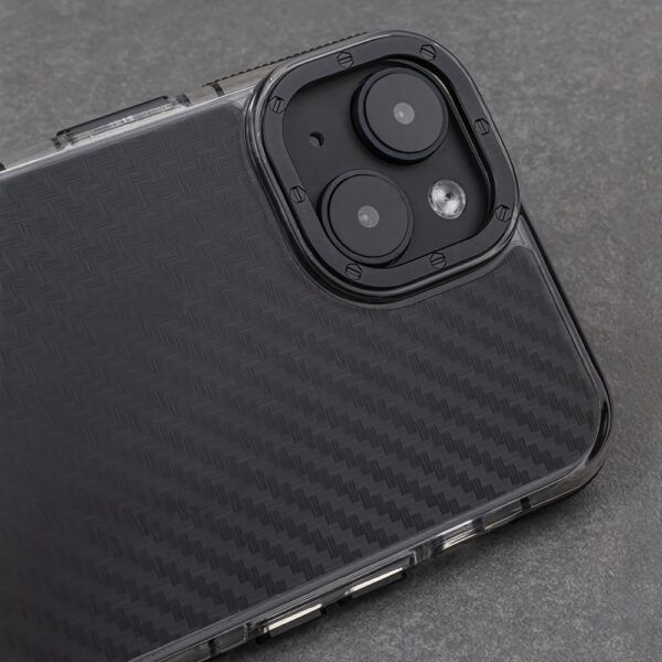 Ümbris Acrylic Carbon iPhone 12 / 12 Pro 6,1" (must)
