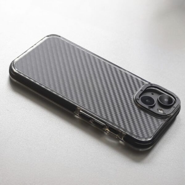 Ümbris Acrylic Carbon iPhone 12 / 12 Pro 6,1" (must)