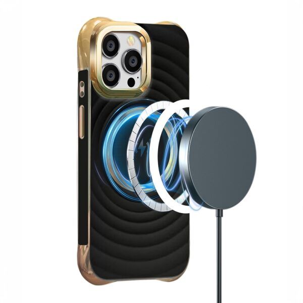 Ümbris Circle Glam Mag iPhone 15 6,1" (must)