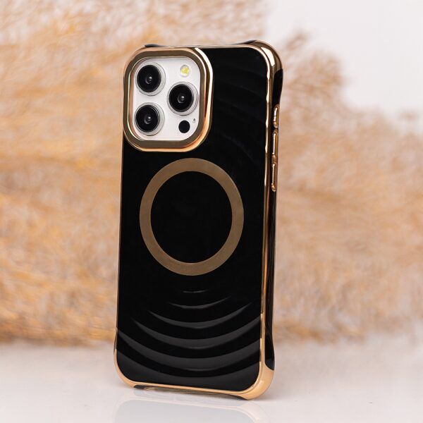 Ümbris Circle Glam Mag iPhone 15 6,1" (must)