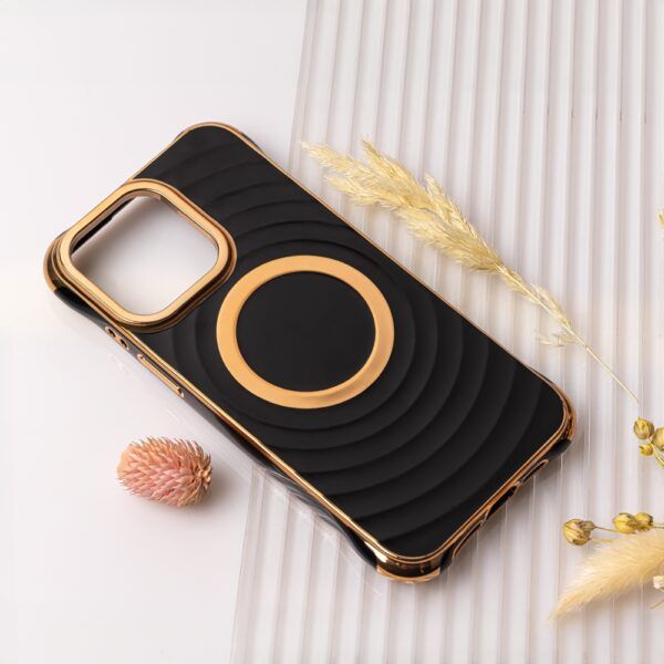 Ümbris Circle Glam Mag iPhone 15 6,1" (must)