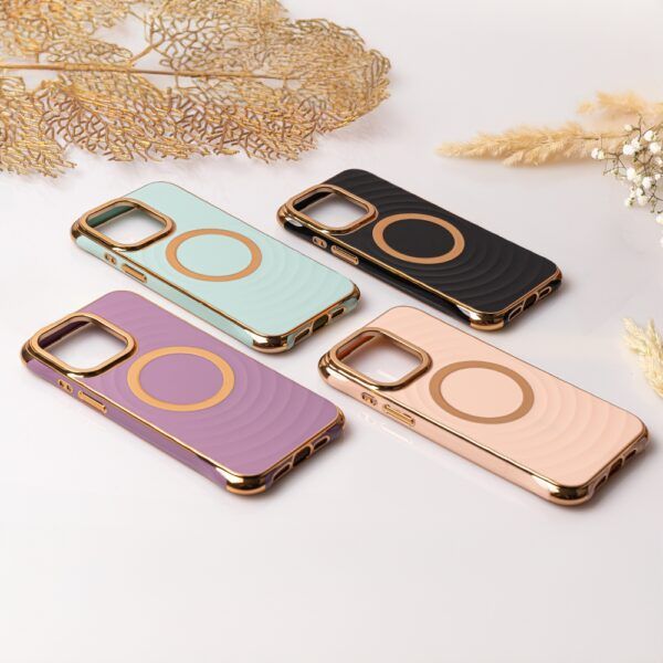 Ümbris Circle Glam Mag iPhone 15 6,1" (must)
