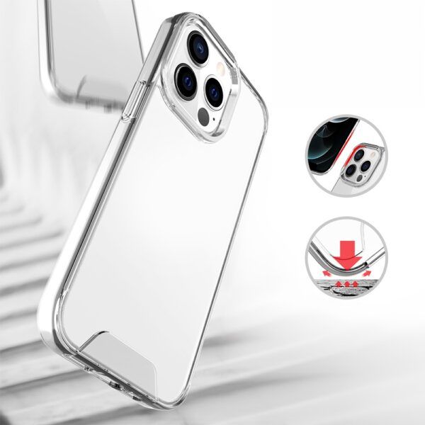 Ümbris Hybrid Crystal iPhone 16 Pro Max 6,9" (läbipaistev suur auk)