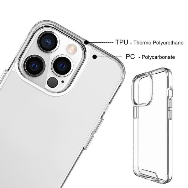 Ümbris Hybrid Crystal iPhone 16 Pro Max 6,9" (läbipaistev suur auk)