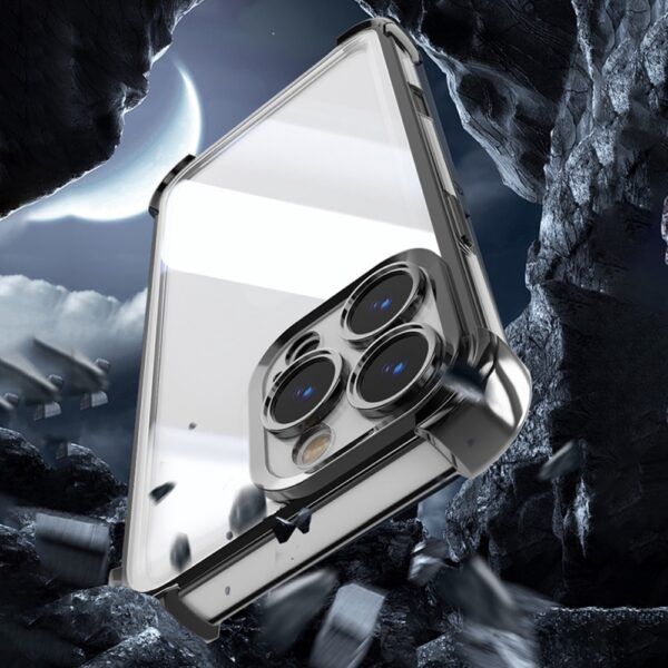 Ümbris Anti Shock Chrome iPhone 12 6,1" (must)