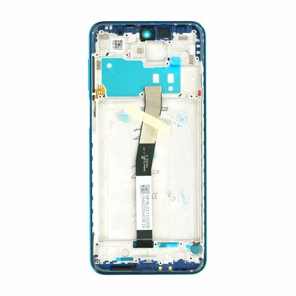 Varuosa Xiaomi Redmi Note 9 Pro/ Note 9s ekraan raamiga (sinine)