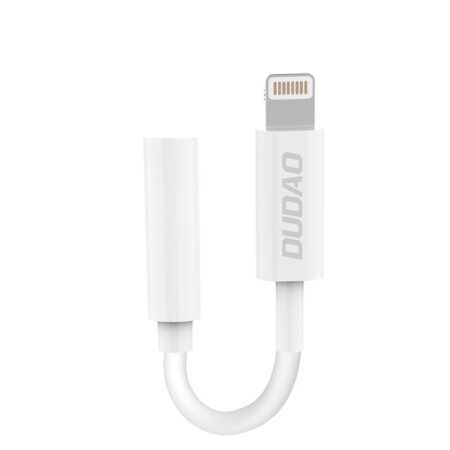 Adapter Dudao L16i Lightning - 3.5mm, kõrvaklappidele (valge)