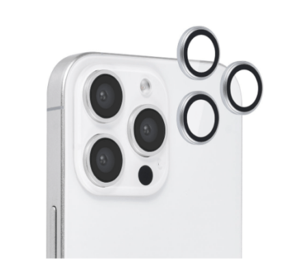 Kaitseklaas TUNIQ tagakaamerale iPhone 16 Pro/ 16 Pro Max (hõbe)
